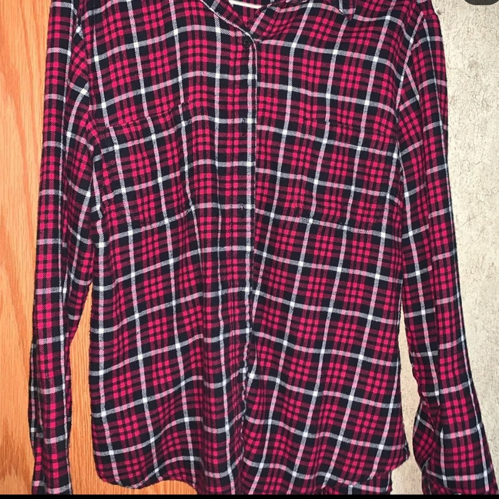 A Black White and Red Flannel